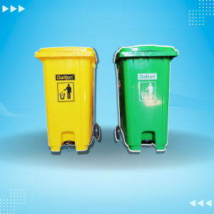 Tempat Sampah Outdoor Roda dan Pedal 240 Liter Dalton